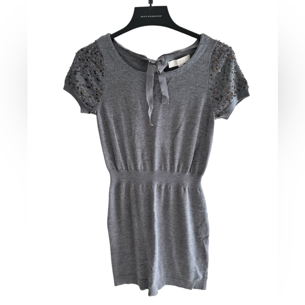 LOFT Charcoal Knit Top